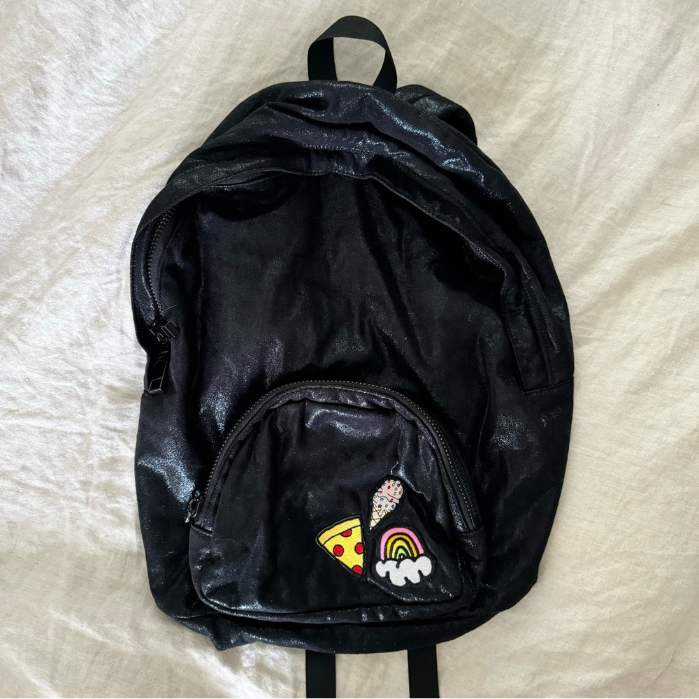 ✨SPARKLY✨ og stoney clover backpack with 3 patches